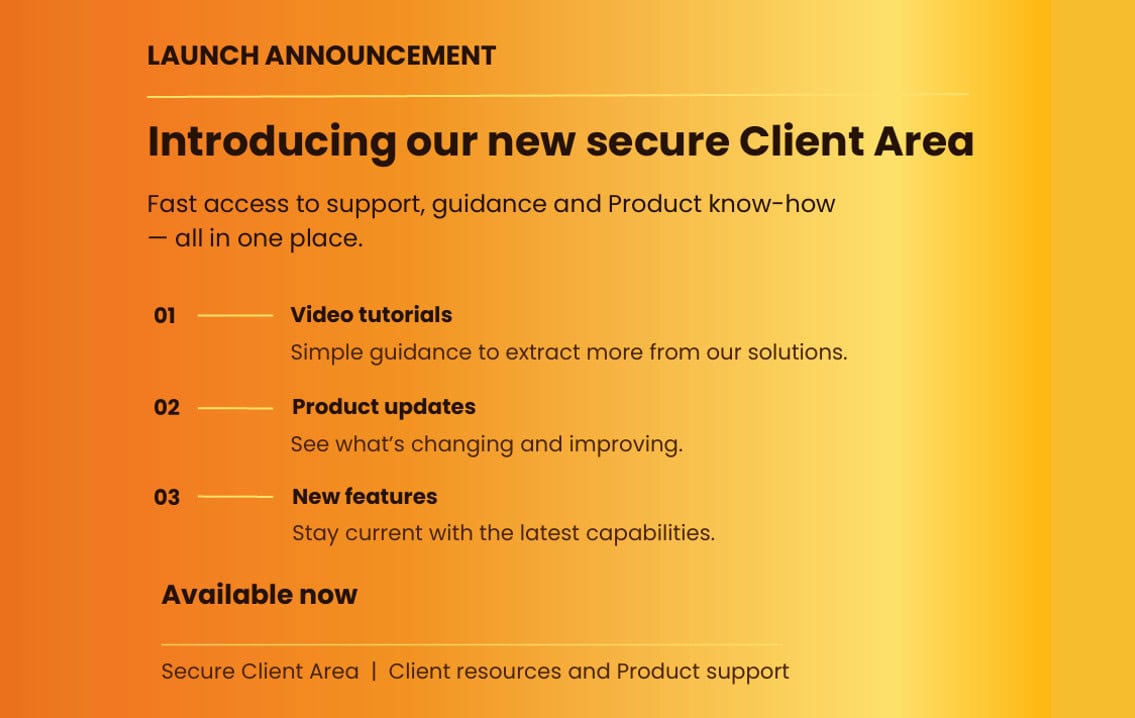 MYRIAD Group Technologies New Secure Client Area on the Website